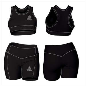 Ensemble de yoga taille haute à motif solide pour femmes Logo personnalisé soutien-gorge Legging 2 pièces entraînement sport Fitness antibactérien et respirant - Product Image 4