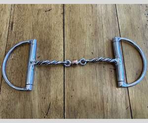 Broca de anillo Dee de 4 "de acero inoxidable de alta calidad, eslabón francés de giro lento, Boca de plata alemana, productos para caballos ecuestres - Product Image 4