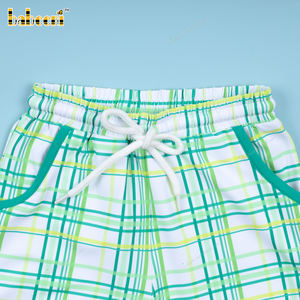 2-Piece Smocked <b>Mardi</b> <b>Gras</b> <b>Outfit</b> for Boys ODM OEM 100% Cotton OEKO-TEX Certified Casual BB3447 Theme Clothing Set - Product Image 2