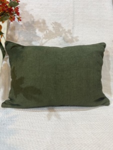 Housses de coussin lombaires indiennes décoratives faites maison 14*20 pouces en lin brodé Cadeaux pour elle et cadeaux de réchauffement de la maison - Product Image 5