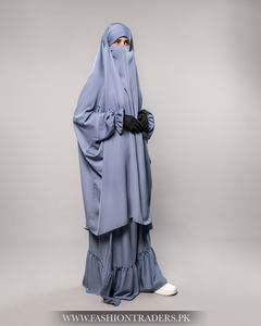 Jilbab al por Mayor, Nuevo Estilo Hermoso, Diseño con Mangas con Volantes, Proveedor Islámico al por Mayor, Estilo Dubái, Calidad de Exportación, MOQ Bajo - Product Image 5