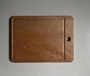 Ensemble de planches à découper en fibre de bois d'acacia naturel, planche à découper en bois de cuisine avec rainure pour le jus, poignée intérieure - Product Image 2