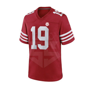 Bajo MOQ Diseña tu propio jersey de fanático del fútbol americano Ropa deportiva Nuevo diseño Jersey de fanático del fútbol americano - Product Image 2