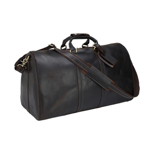 Sac de voyage en cuir véritable Crazy Horse à prix promotionnel, sac de voyage en cuir véritable - Product Image 1