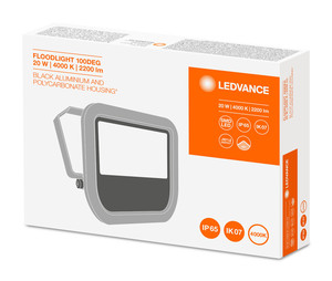 Proiettore LED da esterno, nero, 80W, 4000K, IP65 (Ledvance 001138) - Product Image 6