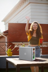 Porodo Soundtec Quantum 2.2 Channel Portable Speaker with LED Feature <b>Wireless</b> 2.2 Channel Portable Speaker - Product Image 2