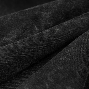 Camisetas de Hombre de Algodón 100% Lavado, Corte Holgado, Color Negro Ébano, Estilo Vintage, Ropa Urbana Informal, Suave y Transpirable para Uso Diario - Product Image 5