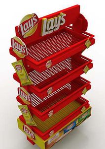 Présentoir de collation personnalisé de marque avec panneau d'en-tête imprimé Assemblage facile et pour comptoir de caisse de supermarché - Product Image 4