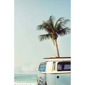 Vintage Camper Van <b>Poster</b> Paper Wall Decor - Product Image 1