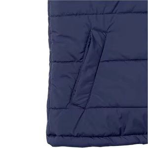 Chaleco acolchado transpirable con cremallera de manga larga a la moda para hombre, chaqueta impermeable de alta calidad a prueba de viento para exteriores, bajo MOQ - Product Image 4