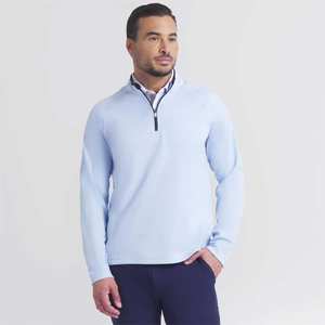 Quarter zip Golf Top Fabricante Mayorista con forro de malla y personalización de etiqueta privada OEM de servicio completo - Product Image 1