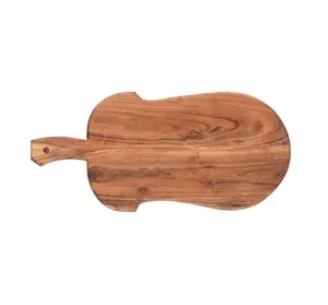 Guitar Design Antique Mango Wooden Chopping Board Supplier High Quality Hand Finished Acacia Wood Cutting Board