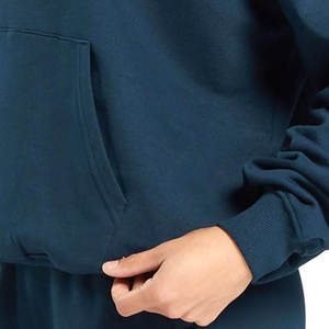 Sweat à capuche oversize en polaire personnalisé pour femme, en polyester/coton écologique, avec impression, taille plus - Product Image 6