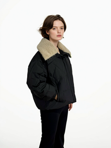 Bubble Puff Custom Shinny Puffer Jacket con capucha Stand Collar High Street Winter Front Logo para hombres - Product Image 5