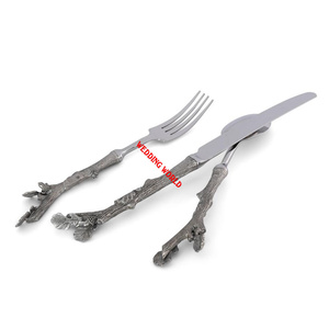 Couverts en métal Couverts en métal de qualité supérieure Faits à la main Couverts en métal fantaisie Couverts en métal de créateur Vente à chaud en gros - Product Image 4