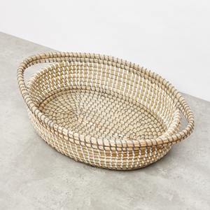 ถาดของขวัญจากหญ้าทะเล ถาดสานด้วยมือจากหญ้าทะเลสำหรับตกแต่ง จัดแสดงสิ่งของจำเป็น ราคาประหยัด ที่จัดระเบียบจากหญ้าทะเล - Product Image 4