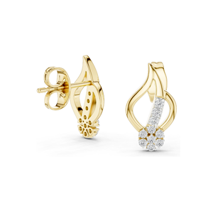 Boucles d'oreilles en diamant CVD de laboratoire 0,2 ct VVS-VS EF pour femmes, or 18 carats, 14 carats, 10 carats et argent 925, or rose, or jaune, or blanc - Product Image 6