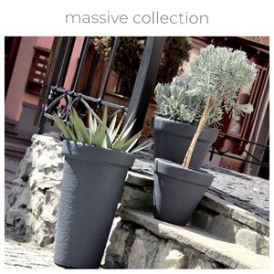 Fioriera CLASSIC TOWER 42L, SENZA serbatoio, dimensioni (mm) 400x400x630, Colore mattone - Product Image 2