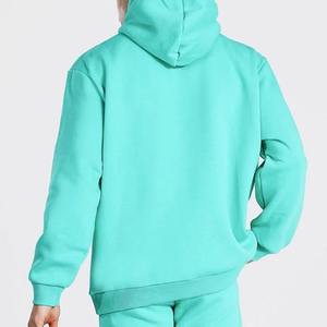 Chándales Extra Grandes de Estilo Urbano para Hombre, 100% Poliéster, Estampado Sólido, con Capucha para Invierno - Product Image 3