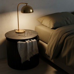 Table basse carrée moderne pour salon vietnamien, ensemble de 2 pièces, design durable et peu encombrant, couleur noire, meubles de maison - Product Image 3