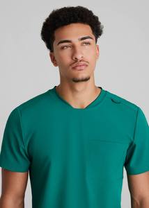 Tenues d'infirmière personnalisées en gros 2025, ensembles de blouses d'infirmière souples et extensibles pour hommes - Product Image 2