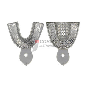 Double Perforated Trays Inner Outer Hole Patterns Stainless Steel Enhanced Material Retention Alginate Silicone Impressions - Product Image 5
