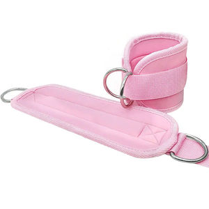 สายรัดข้อเท้าไนลอนแบบปรับได้สำหรับออกกำลังกาย สายหนังปรับระดับได้สำหรับเครื่องออกกำลังกายแบบใช้สายเคเบิล อุปกรณ์ฟิตเนส ป้องกันข้อเท้าสำหรับเล่นกีฬา - Product Image 2