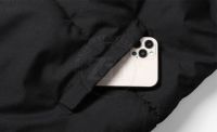 Veste d'hiver personnalisée en usine pour hommes Manteau matelassé à capuche en polyester léger et respirant imperméable