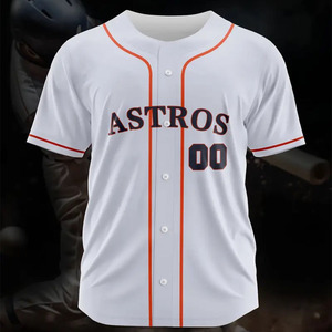 Mejor sellado personalizado competición ocio béisbol Jersey alta calidad secado rápido bajo precio transpirable conjuntos sublimación impresión - Product Image 2
