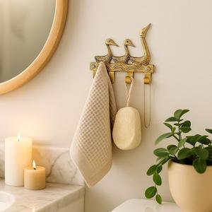 Unique Duck Design Cast Hooks Hanger <b>Rails</b> Decorative Vintage Gold Hanger <b>For</b> keys <b>Towel</b> Children Coats Hat Purse & Gifts Idea - Product Image 6