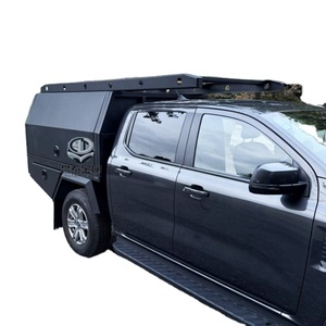 Vasca in alluminio per pick-up con tettuccio - Testata rinforzata e cassoni affusolati per Hilux Ranger - Product Image 1