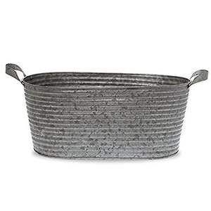Porte-pot d'herbes en étain urbain panier galvanisé pour la maison jardin utilisation décorative jardinière de sol en métal galvanisé - Product Image 3