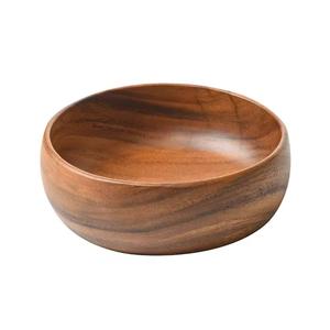 Wholesale Acacia Wooden Kitchen <b>Dinnerware</b> Set Food Soup Bowls Household <b>Dinnerware</b> Fruit Basin from Indian Exporter - Product Image 4