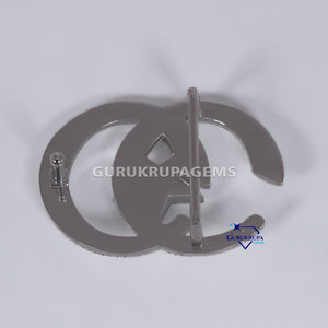 เป็นส่วนพิเศษในการเสริมอุปกรณ์เสริมแฟชั่น หัวเข็มขัดทองคําขาว 14 กะรัต พร้อมคอลเลกชันเครื่องประดับเพชรชั้นดีที่ปลูกในห้องปฏิบัติการ VVS - Product Image 5