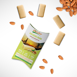 Barras de Snack Saludables Pistacho Rush Bisabor 4x25g (Paquete de 100g) Almendras Naturales con Relleno de Pistacho Sabor Dulce para Atletas - Product Image 3