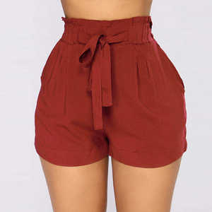 Shorts de Playa para Mujer, Corte Regular, Estampado de Elefantes de Tailandia, Cintura Alta, Estilo Urbano, Venta Caliente, Shorts para Mujer al por Mayor, Tallas Grandes - Product Image 5