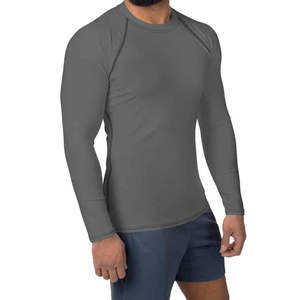 Rashguard de compression MMA de conception OEM à vendre, fournisseur direct d'usine, rashguard de fitness confortable pour hommes, qualité supérieure, respirant - Product Image 4