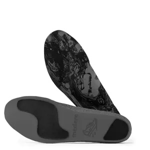 Running Jogging Einlegesohle 3D gedruckt grau Made in Italy Arch Support Medere