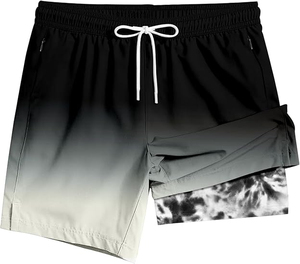 <b>Men's</b> Sports Gym <b>Shorts</b> Sustainable <b>5</b> <b>Inch</b> <b>Inseam</b> High Quality Custom Logo Waistband Solid Pattern Workout Athletic Activewear - Product Image 1