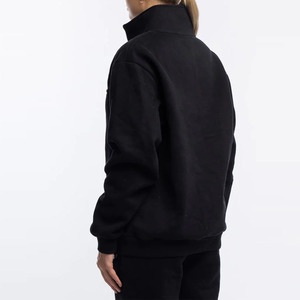 Sweat-shirt à col roulé oversize en molleton doux imprimé personnalisé avec motif en relief, coupe athlétique pour femme - Product Image 2
