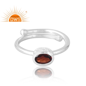 Anillo de piedras preciosas de granate Natural de Plata de Ley 925 más vendido, joyería personalizada para regalo de mujer para ella - Product Image 3