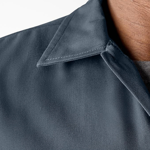 Ensemble de vêtements de travail unisexe, chemise à manches courtes et pantalon de couleur unie, viscose/polyester, respirant, style décontracté, printemps - Product Image 5