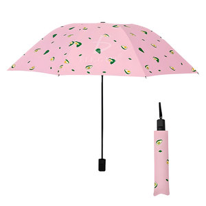 Ombrello Pieghevole a 5 Sezioni con Motivo Avocado, Antivento e Impermeabile per Viaggi e Matrimoni - Product Image 2