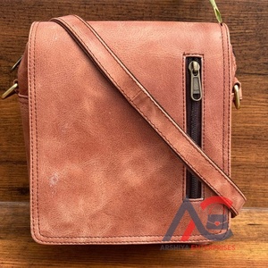 Hot Selling Premium Full Grain Genuine Leather <b>Men's</b> Side <b>Bag</b> Vintage Small Handbag <b>Messenger</b> Crossbody <b>Bag</b> Single Shoulder <b>Bag</b> - Product Image 1