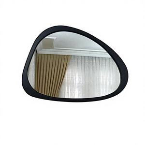 KALATRI Handmade Wall <b>Mirror</b> Wooden Frame Wavy Irregular Design Art Deco Home Decor - Product Image 1