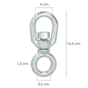 Grillo Girevole Semplice in Acciaio 12 mm. - Product Image 3