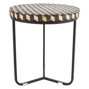 เก้าอี้ทรงกลมแบบเรียบง่ายสไตล์โมเดิร์นประดับลายดอกไม้ ทำจากงานฝีมือแบบอินเดีย สำหรับตกแต่งบ้าน โดย Arif Handicrafts - Product Image 4