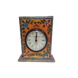 Horloge de bureau analogique au design moderne en bois massif avec affichage à aiguilles de haute précision pour la décoration intérieure Vente populaire à l'exportation - Product Image 1