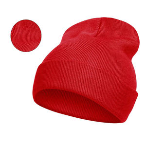 Manténgase cálido con estilo Unisex Casual Beanie Hat suave acrílico tejido transpirable e impermeable moda comodidad diseño - Product Image 3
