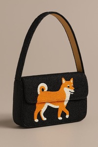 Bolso de Mano de Moda para Mujer QTC, Material de Yute con Bordado de Perlas, Correa de Cadena, Cierre de Cremallera, Gran Capacidad - Product Image 4